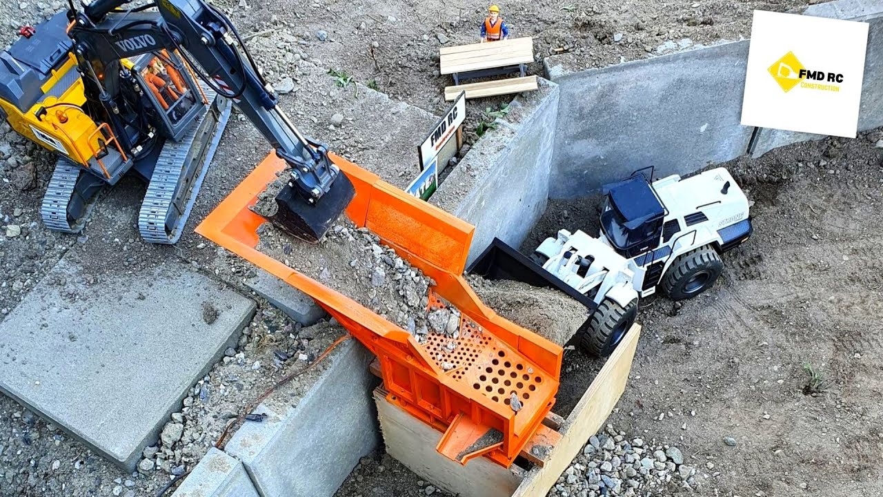 RC Construction - NORSTATES Rock Screener - 3d printed