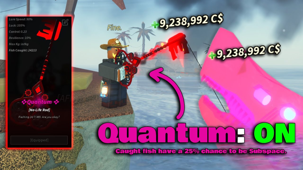 QUANTUM with NO-LIFE ROD Is The BEST Method To Make MILLIONS In FISCH Roblox