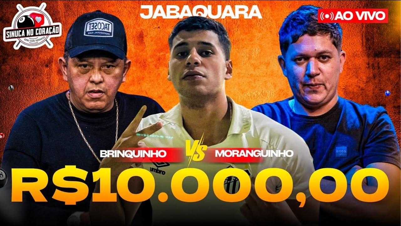 20/03 - BRINQUINHO VS MORANGUINHO - SINUCA AO VIVO EM JABAQUARA SP