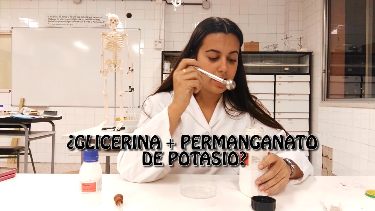 ¿GLICERINA + PERMANGANATO DE POTASIO?