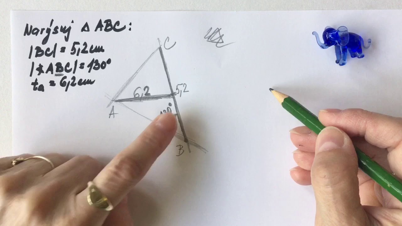 Konstrukční úlohy - trojúhelník a těžnice (3)