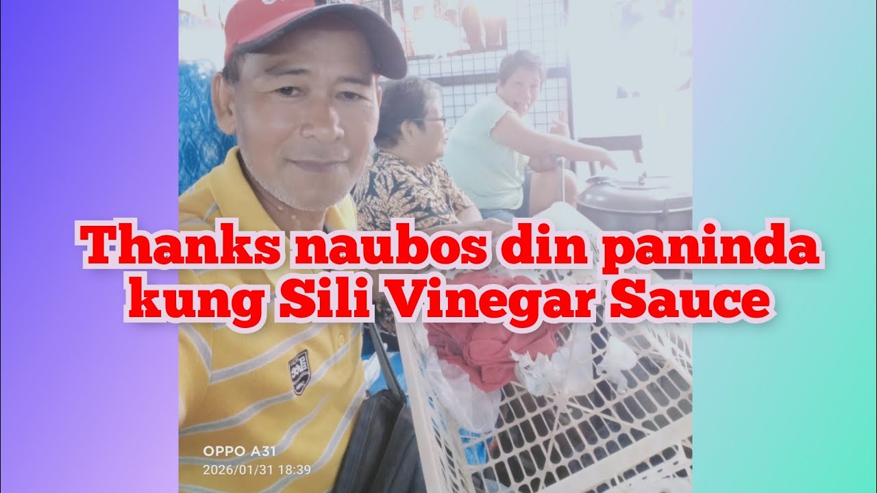 Jan 31, side walk vendor with Sili Vinegar Sauce pubreng seaman (siman)@ Alamin natin tv is live!
