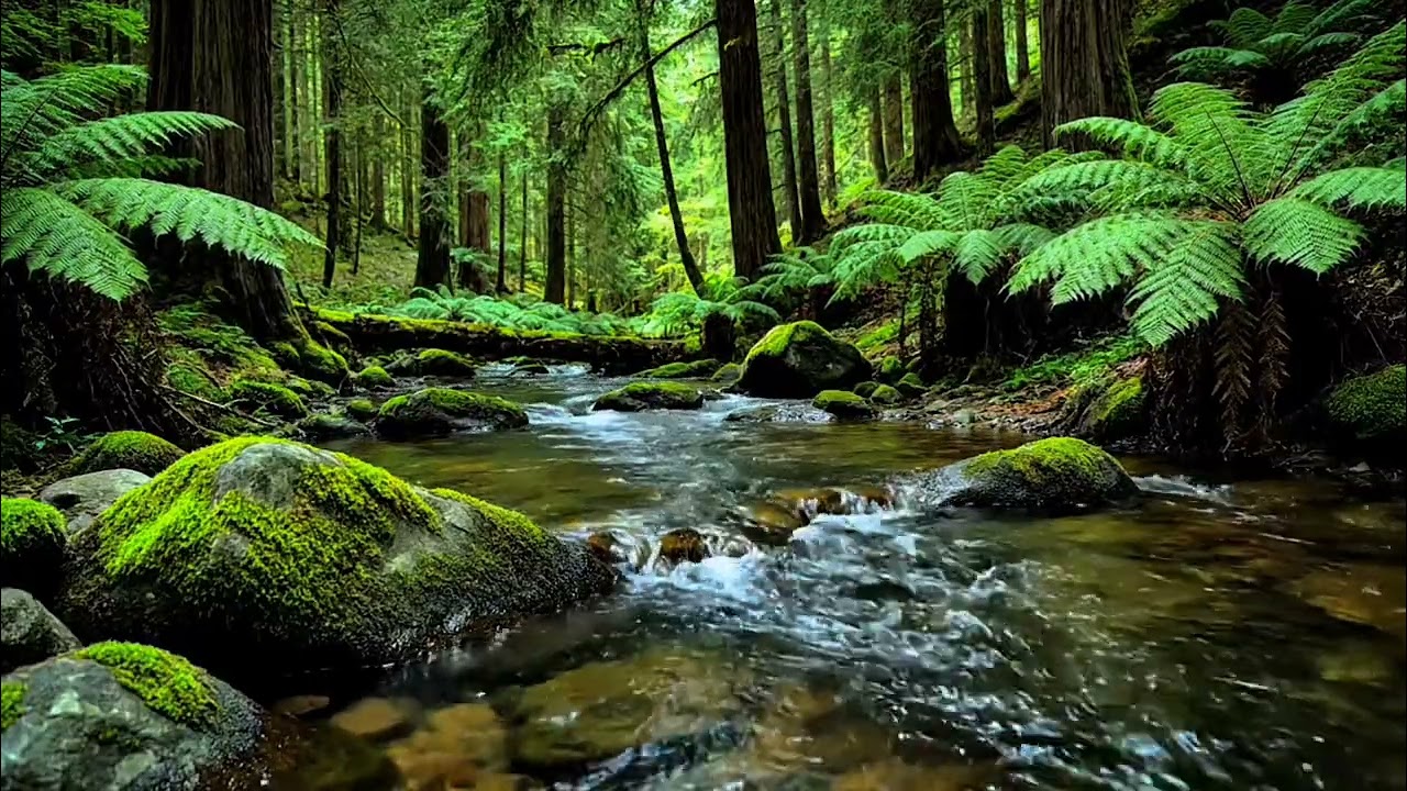 Magical Forest Ambience – Flowing Water & Soothing Birdsong for Deep Relaxation ASMR