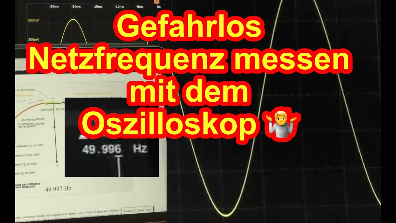 Gefahrlos Netzfrequenz messen mit dem Oszilloskop
