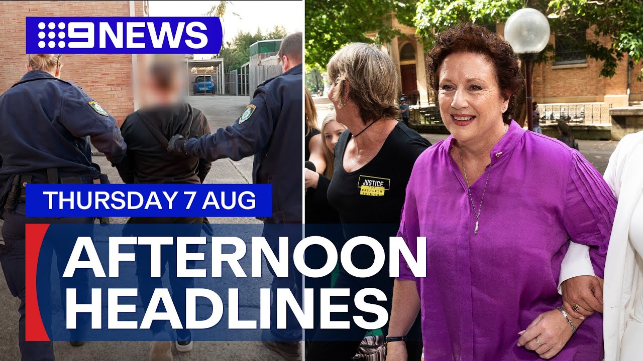Teens charged after major police blitz; Kathleen Folbigg compensation confirmed | 9 News Australia