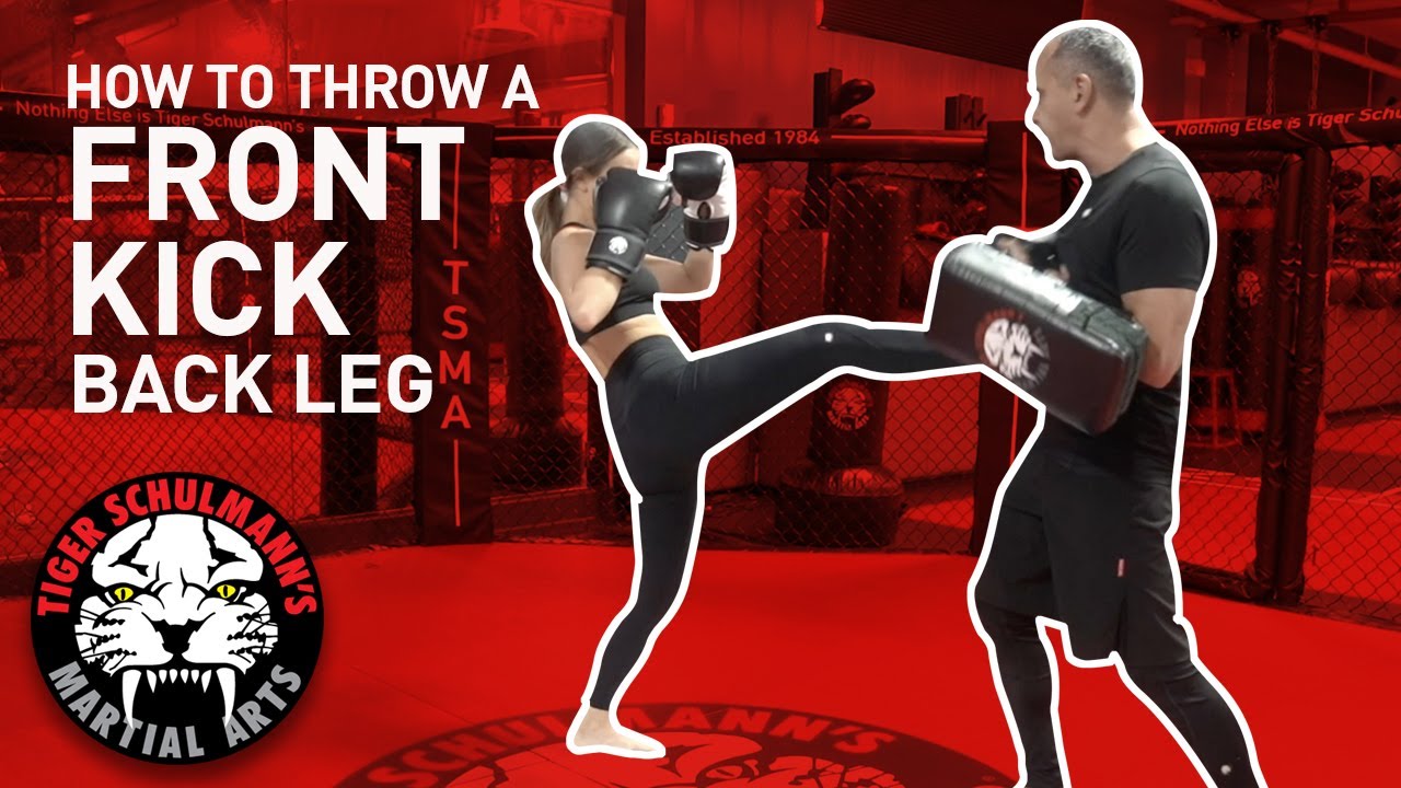 Front Kick Back Leg - How To | Kickboxing | Tiger Schulmann's Martial Arts | Shihan Schulmann
