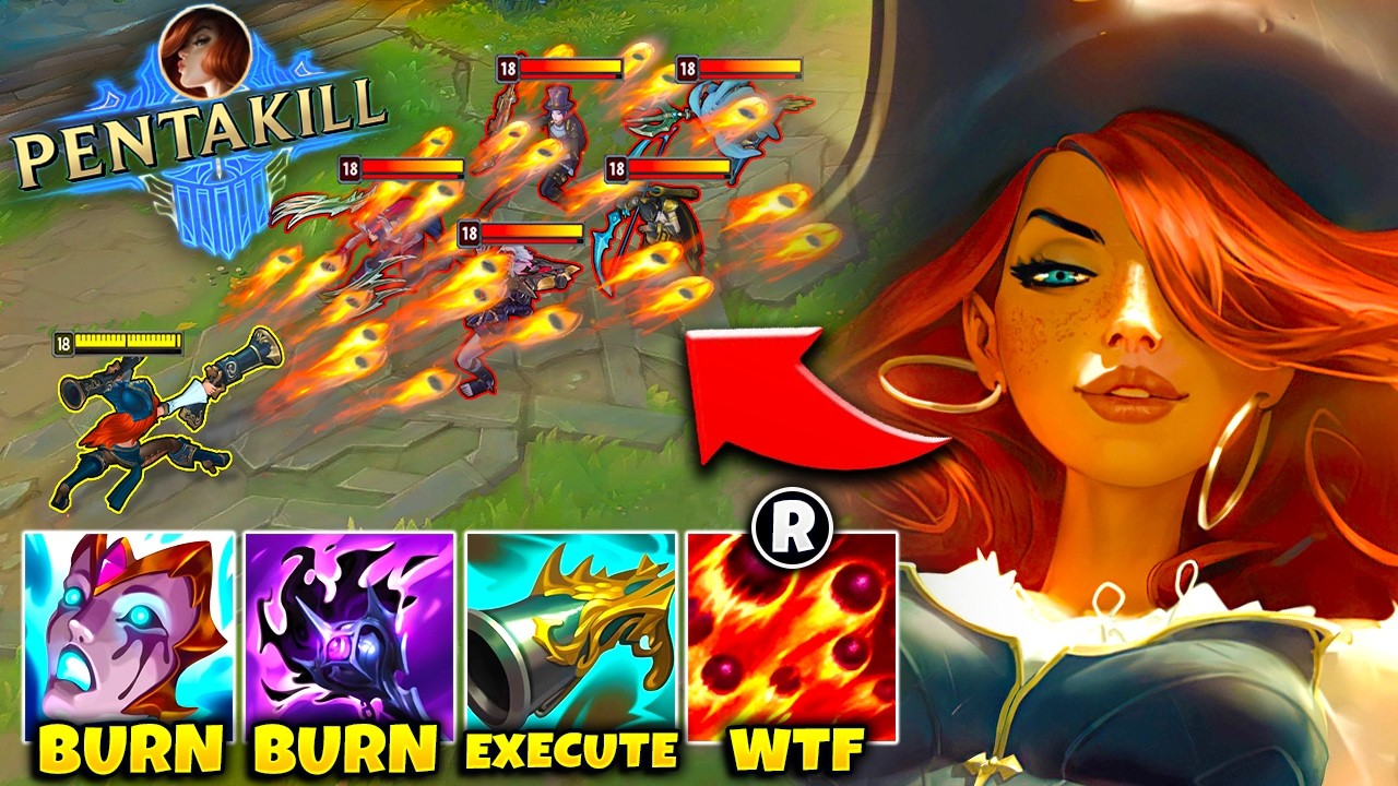 Collector AP Miss Fortune steals every kill in the game (PENTAKILL FROM MY BURNS)