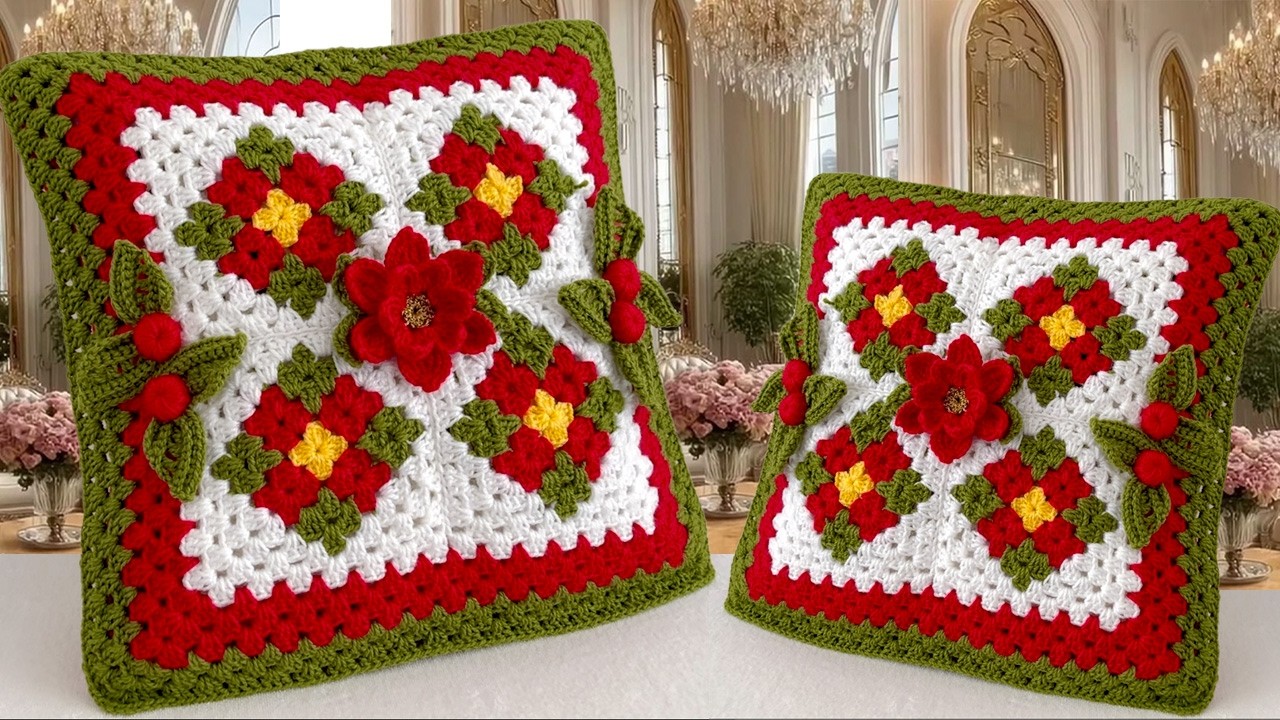 Como Decorar Tu Sala Lindo para Navidad FÁCIL TUTORIAL a Crochet
