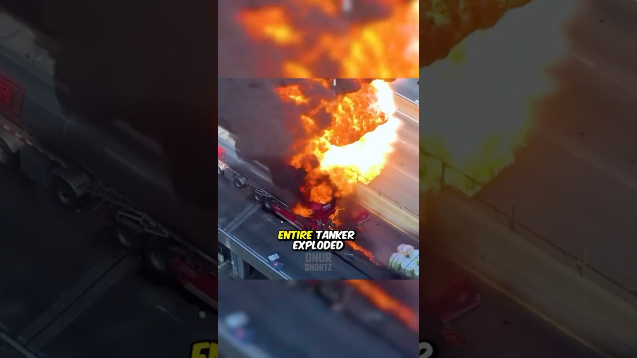 GAS TANKER EXPLOSION On Highway!