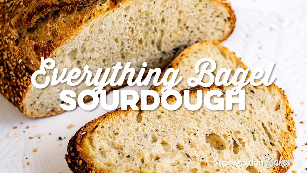 Everything Bagel Sourdough (Sourdough with Everything Bagel Seasoning) | Supergolden Bakes