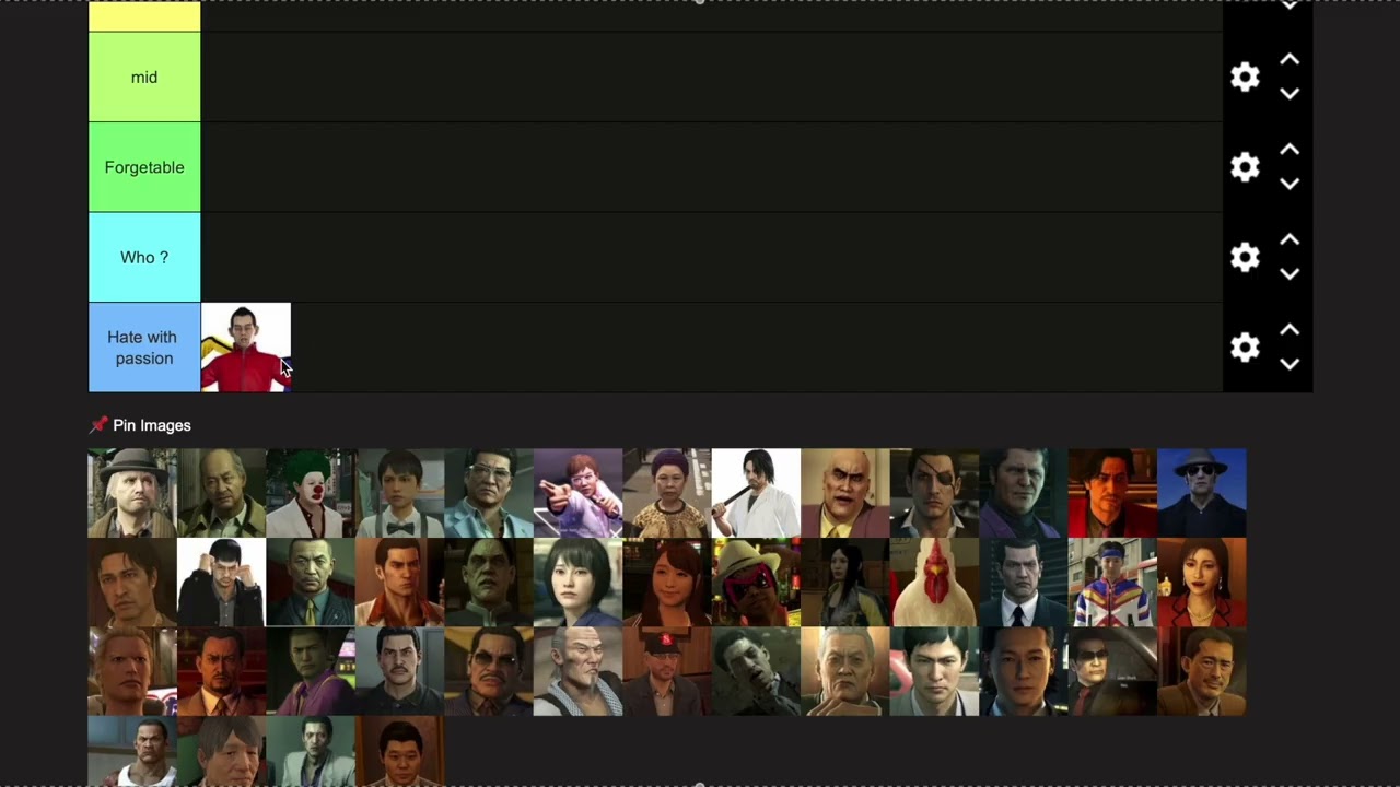 Yakuza 0 Character Tier List