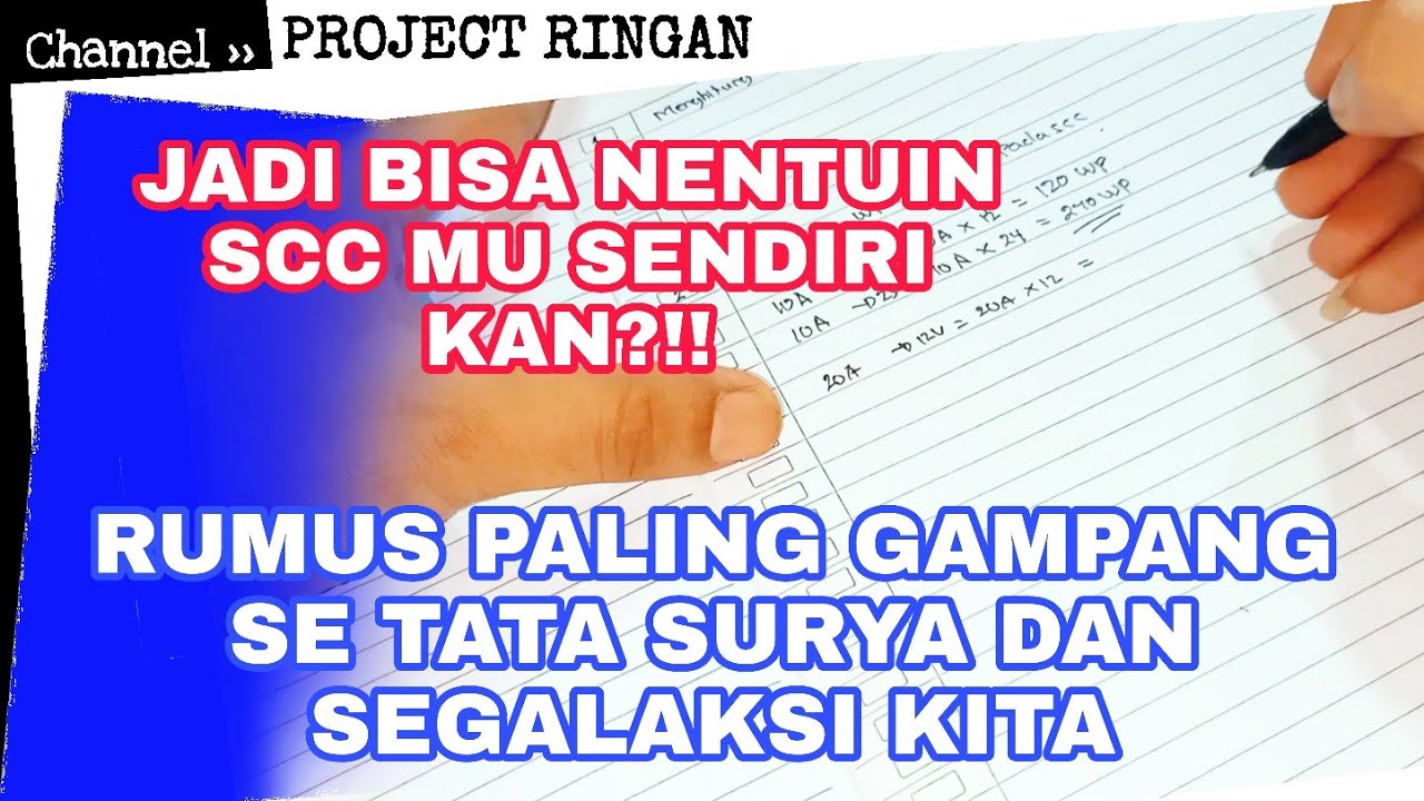 CARA MENENTUKAN SCC UNTUK PANEL SURYA DENGAN MUDAH