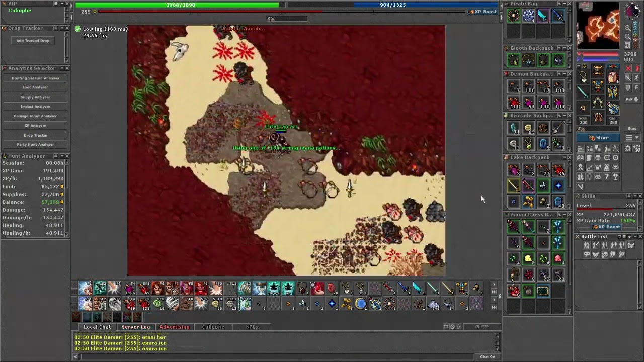 Las 5 mejores hunt para knight de 150 a 200 (Solo)//Tibia