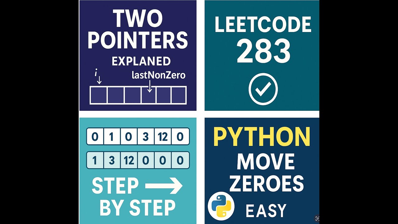 Move Zeroes | LeetCode 283 | Best Two Pointer Explanation (Easy & In-Place Solution)