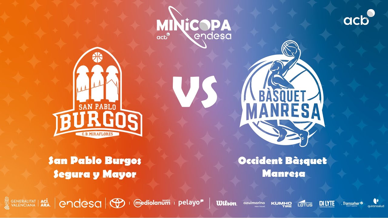 🔴 DIRECTO: San Pablo Burgos - Occident B&agrave;squet Manresa | Primera Fase Minicopa Endesa Valencia 2025