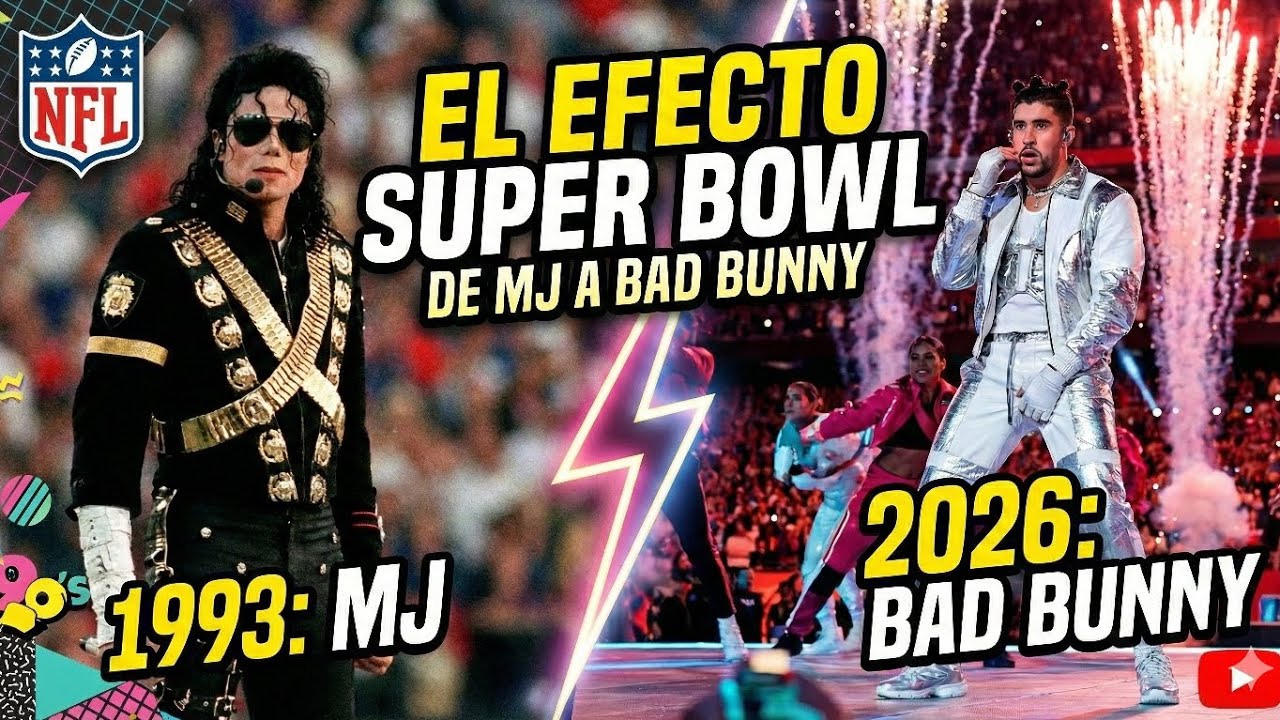 1993 vs. 2026: Cómo Michael Jackson y Bad Bunny cambiaron la TV.