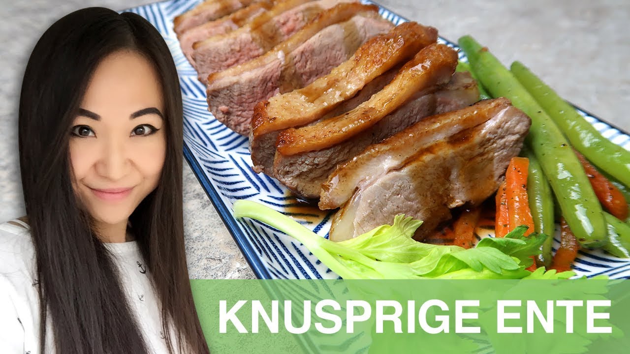 REZEPT: Knusprige Ente mit Gemüse | gebratene Entenbrust