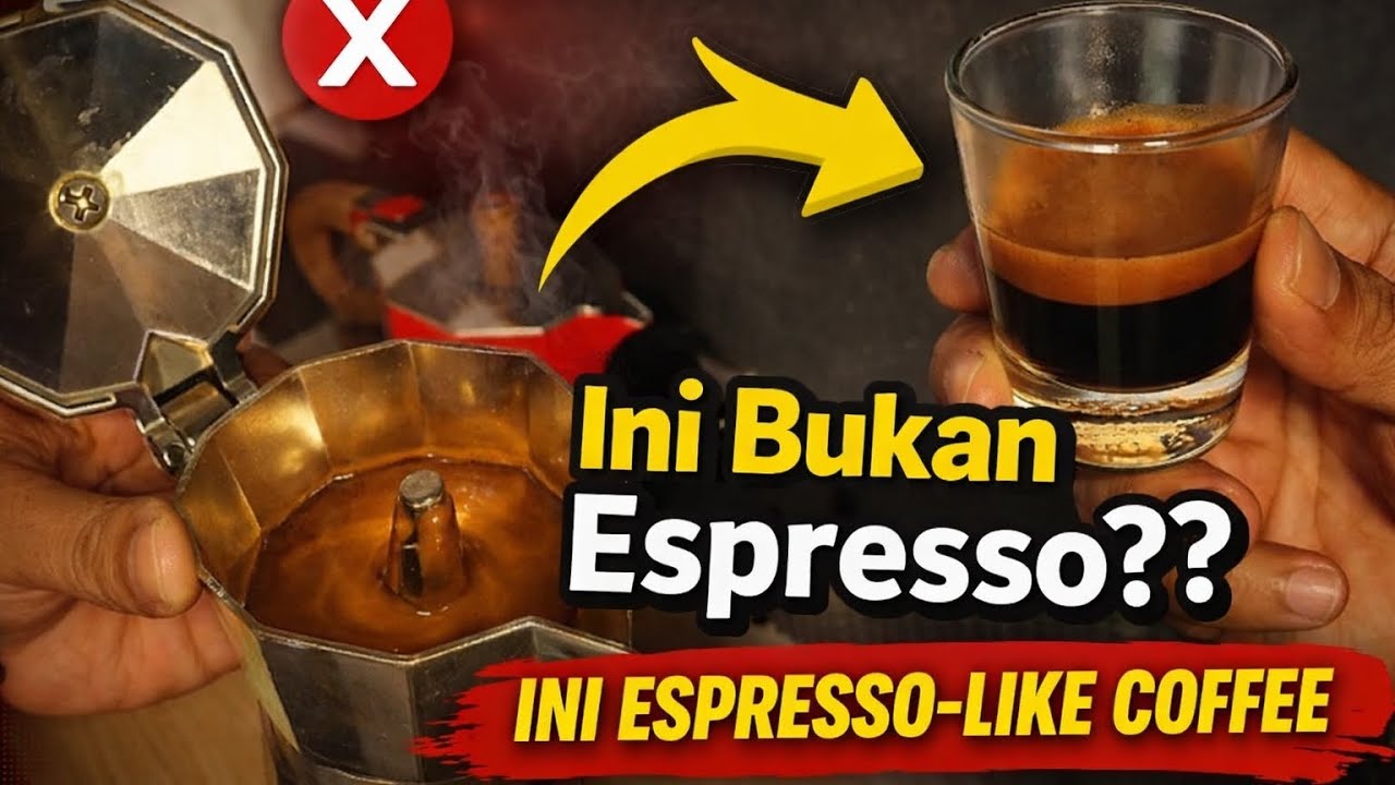 INI BUKAN ESPRESSO - ESPRESSO-LIKE COFFEE - YANG DIHASILKAN DARI MOKA POT 