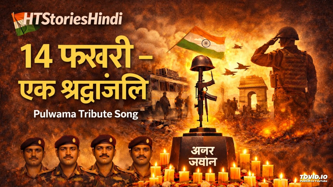 14 फरवरी – एक श्रद्धांजलि | Pulwama Tribute Song 2026 | HTStoriesHindi | Abhishek Kumar