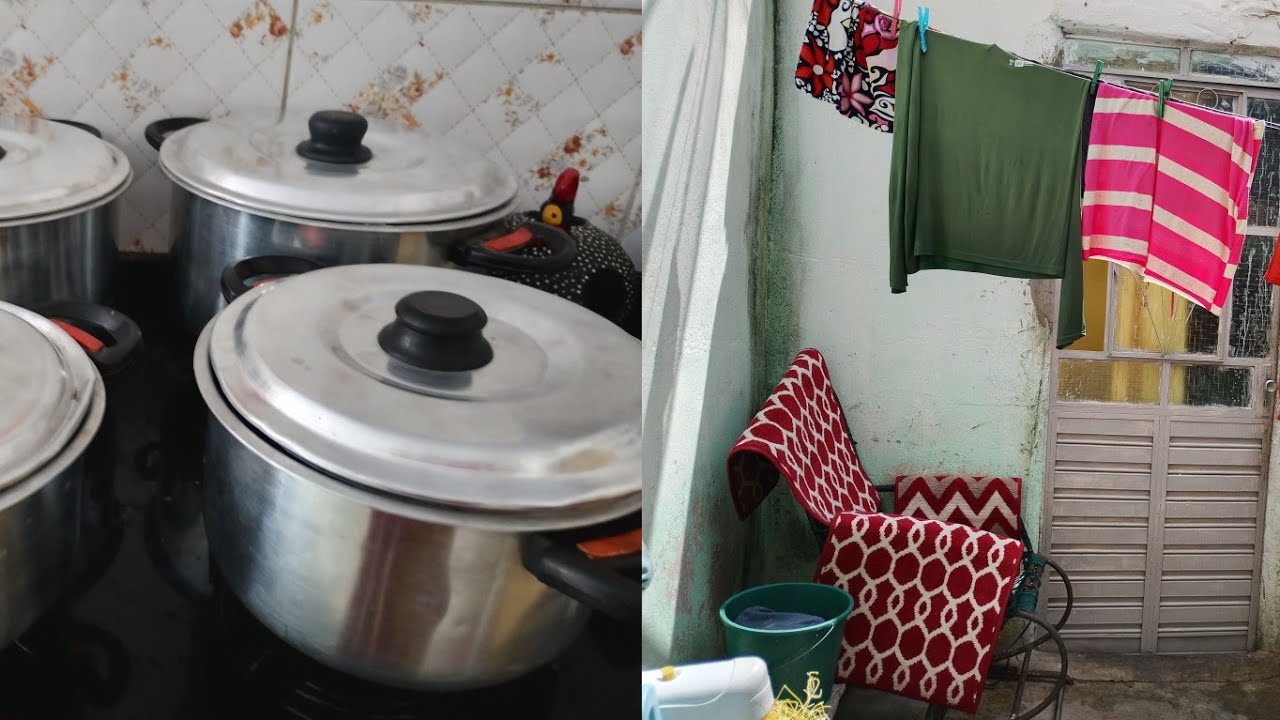 UMA MANHÃ PRODUTIVA LAVEI ROUPAS FIZ ALMOÇO 