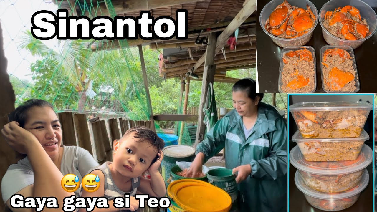 Nagluto ako ng Sinantol na dala namin sa Maynila + Gaya gaya si Teo sa lola Nel’s 😅😂