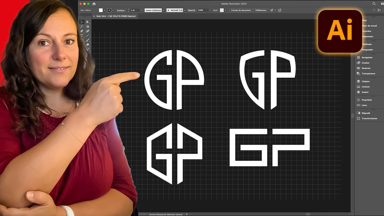 J'ai Crée un LOGO dans Chaque Forme sur Illustrator