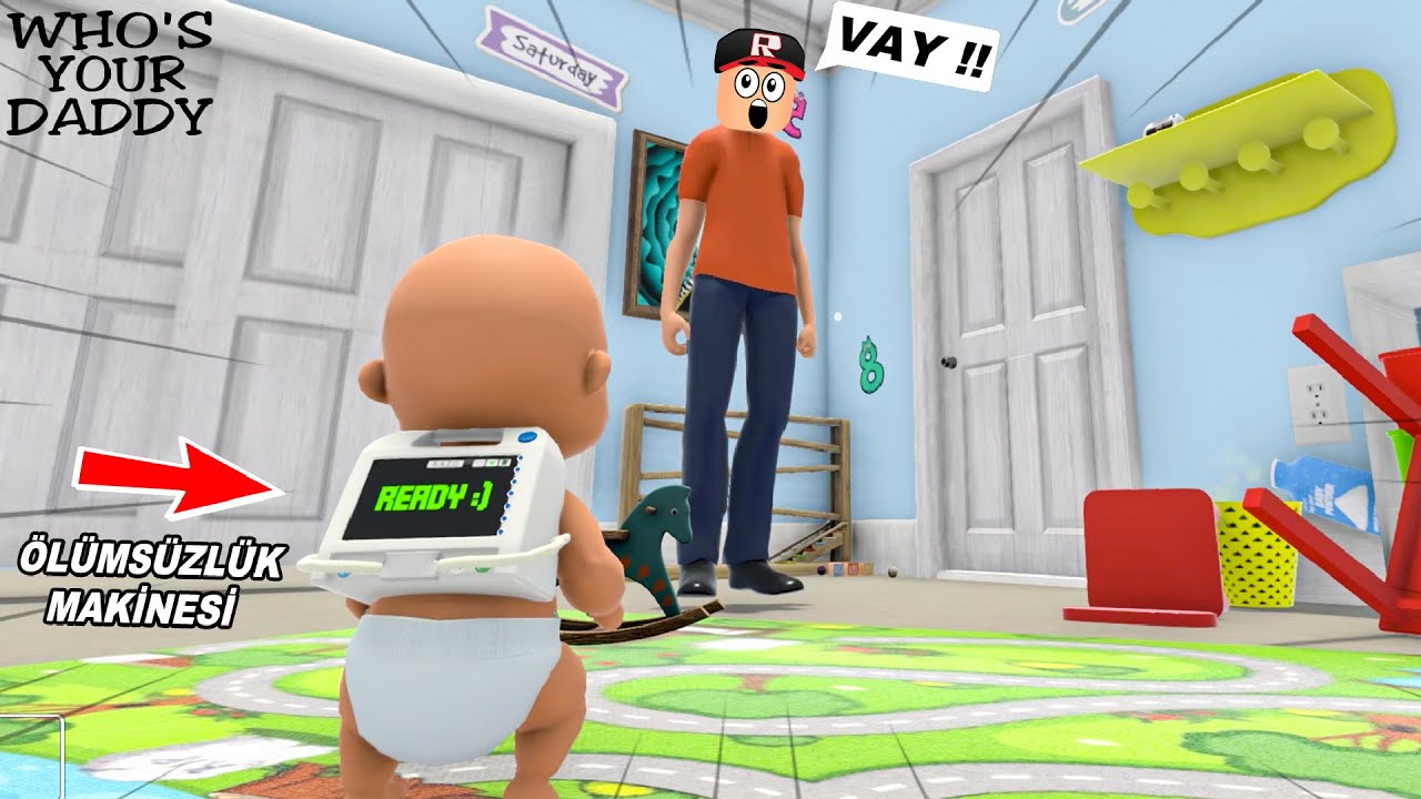 Bebeğe Ölümsüzlük Makinesi Taktık!! - Panda ile Who's Your Daddy?