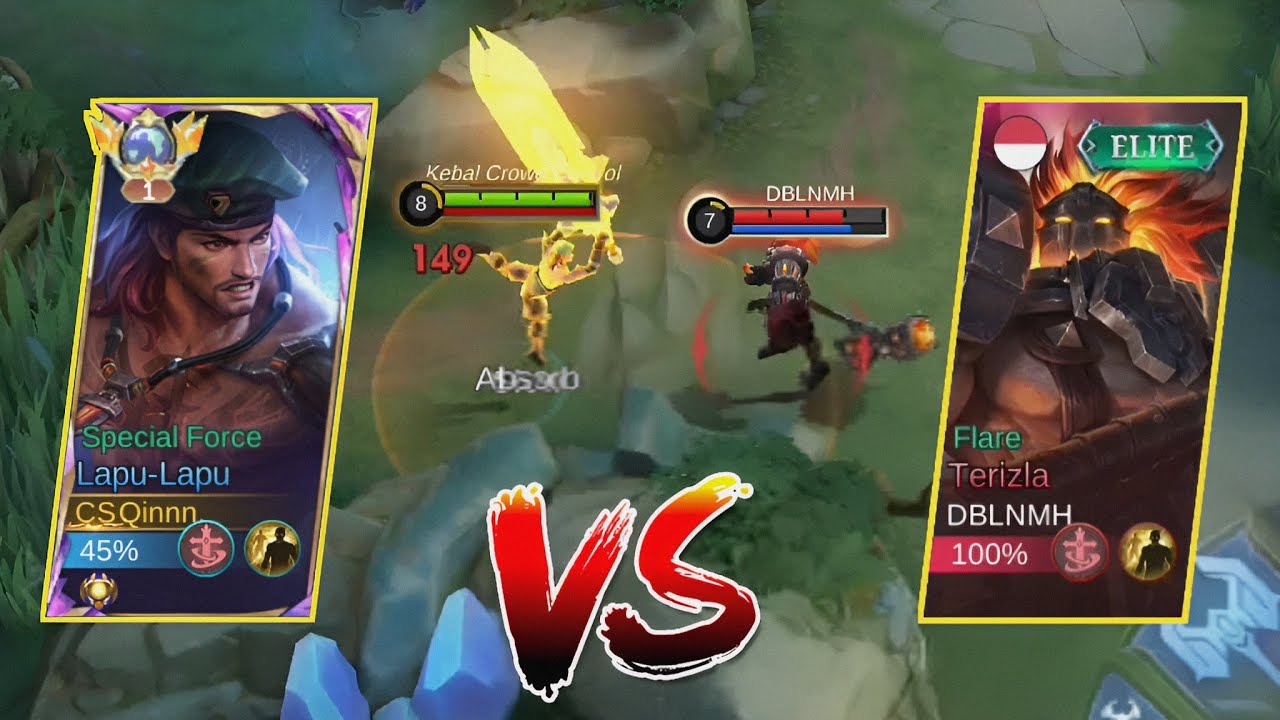 CARA TOP GLOBAL LAPU LAPU MELAWAN TERIZLA YANG KERAS DI EXPLANE - MOBILE LEGENDS