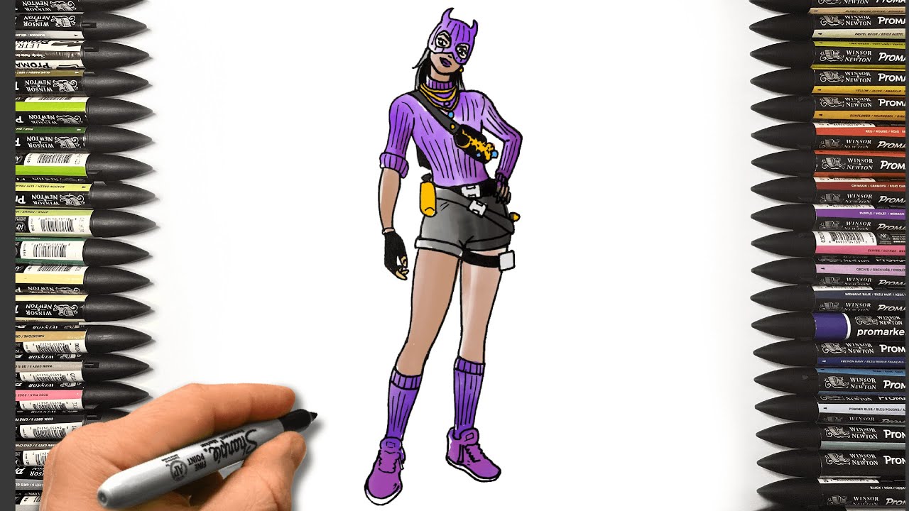 How To Draw Valentina | Fortnite Lawless | Drawing Tutorial  