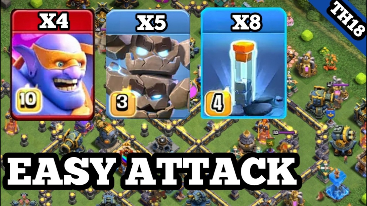 Super bowler meteor golem attack strategy I best th18 attack strategy coc