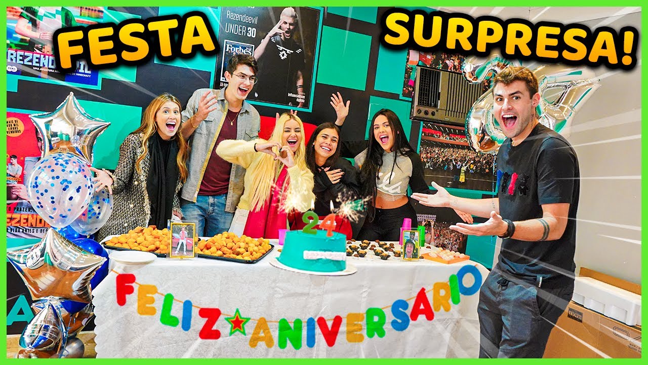 TODOS DA CASA FIZERAM UMA SURPRESA PARA MIM NO MEU ANIVERSÁRIO!! [ REZENDE EVIL ]