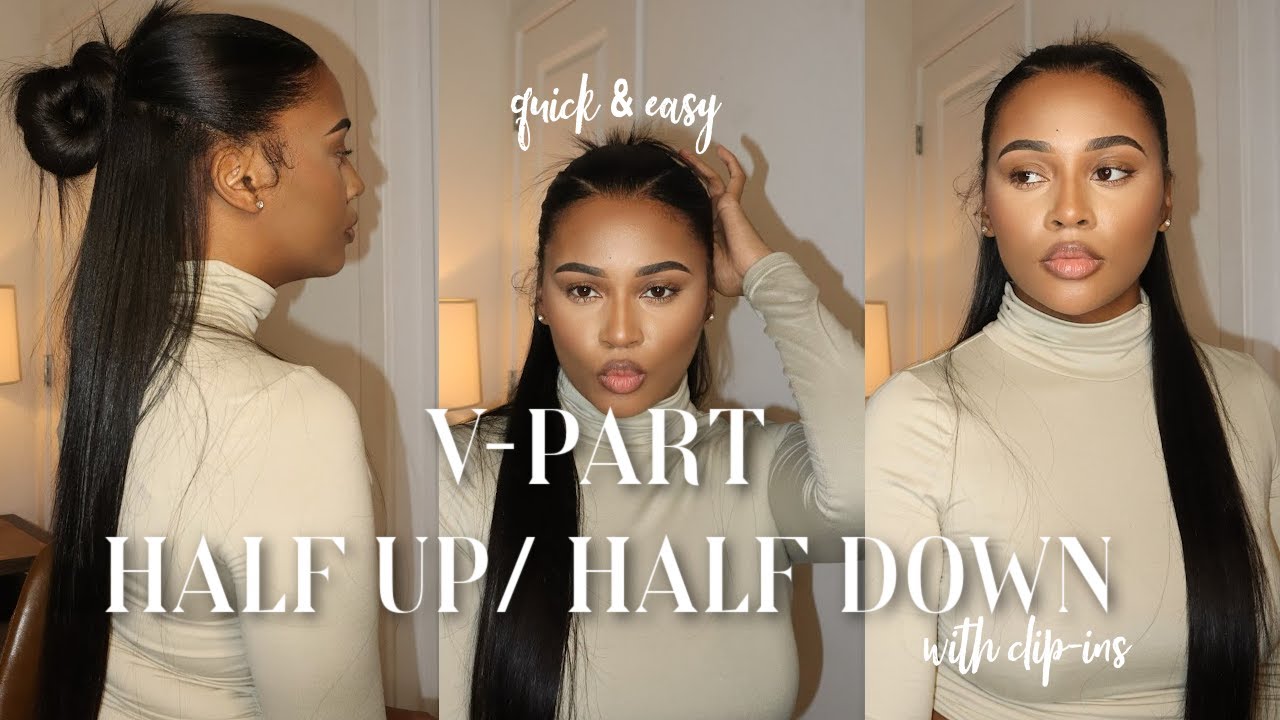 001 HOW TO: V-PART HALF UP / HALF DOWN + DIY CLIP-INS | JAI DANIELLE X @YGWIGS HAIR