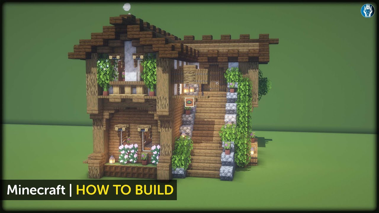 Minecraft How to Build a Medieval Musician's Guild Tutorial