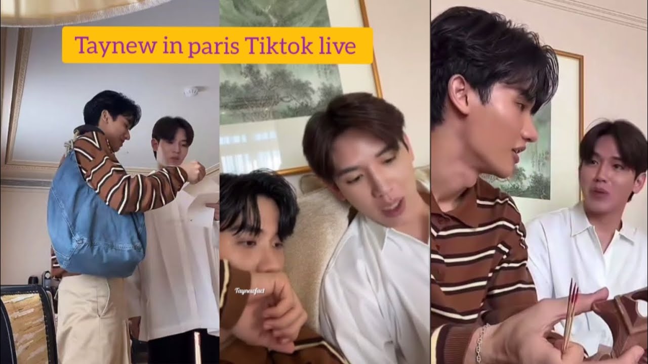 ENG SUB  (21/06/24)  Taynew in paris  Tiktok live  