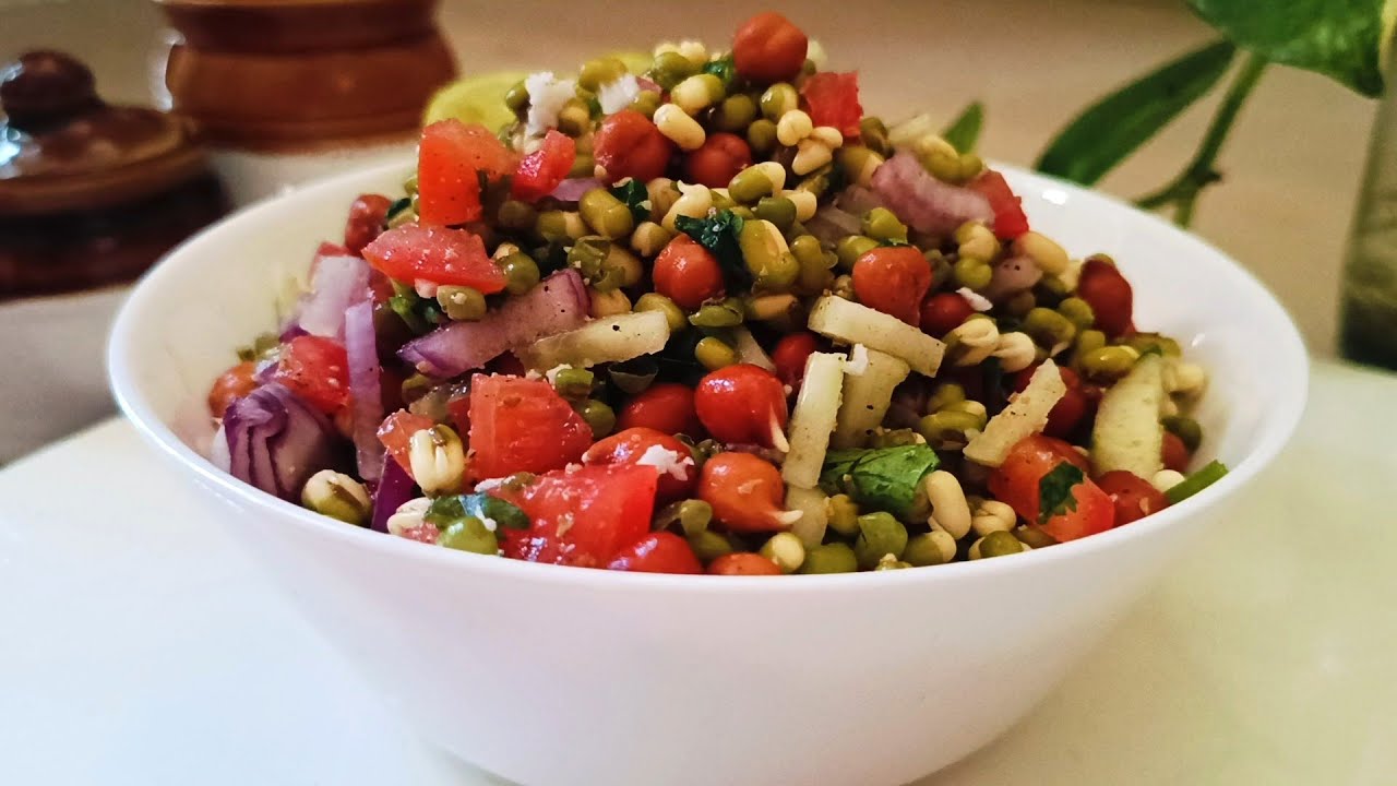 প্রোটিন স্যালাড স্বাস্থ্যকর ওয়েটলস রেসিপি | Protein salad | Healthy Weight Loss Sprout Salad Recipe