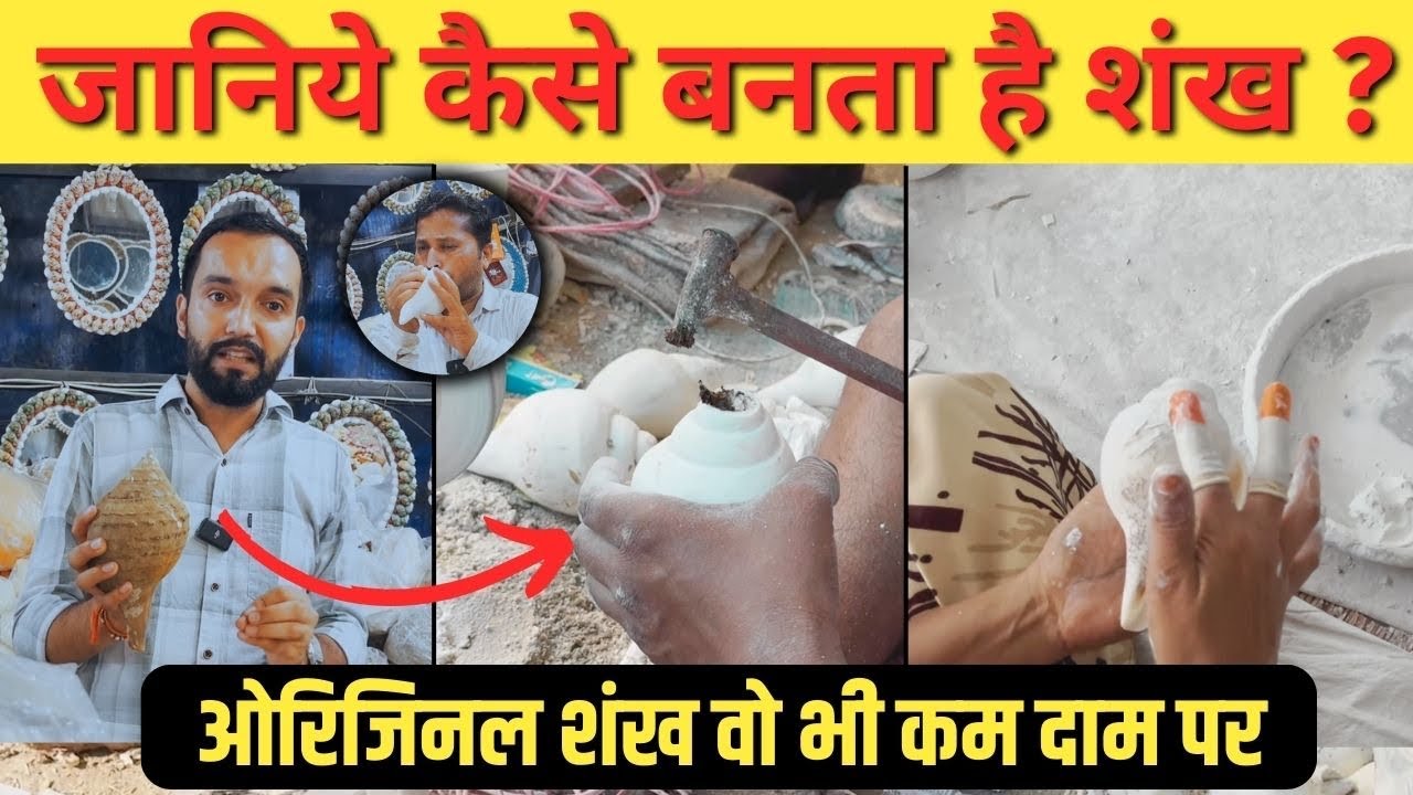 जानिये कैसे बनता है शंख 🐚 |ओरिजिनल शंख वो भी काम दाम में #haridwar #haridwarvlogger 