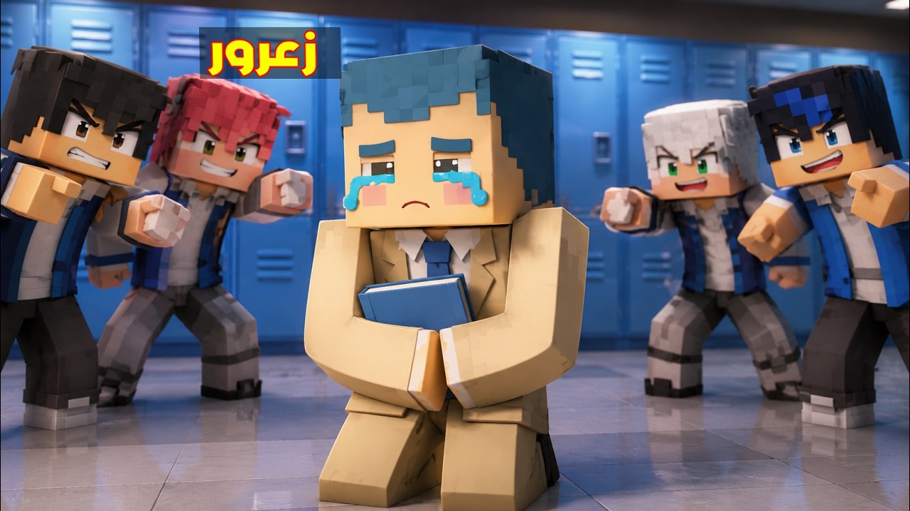 فلم ماين كرافت : زعرور في المدرسة الجديدة 🔥😱