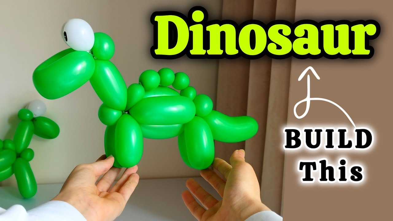 Kids LOVE This Balloon Dinosaur! 🦕🎈 | Easy Balloon Animal Tutorial |DIY |