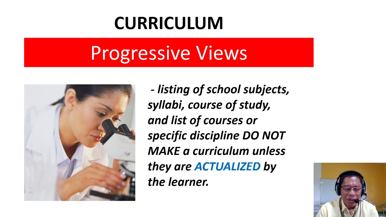 Curriculum Lecture No. 1