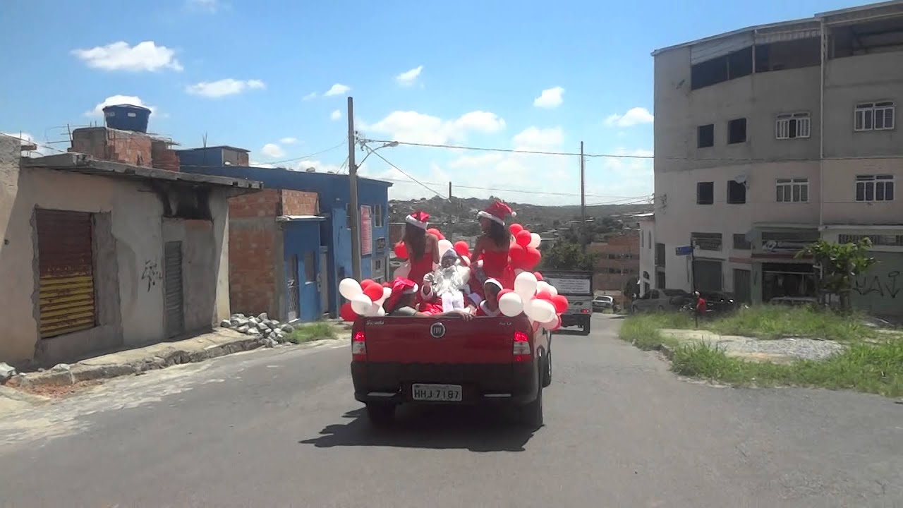carreata do papai noel em nova contagem #parte 1