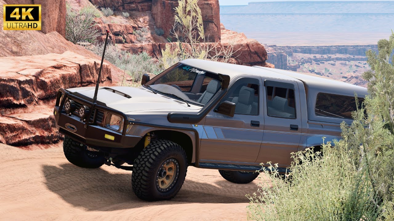 Toyota Hilux Rocky Uphill Drive I Beamng.drive I 4K Gameplay