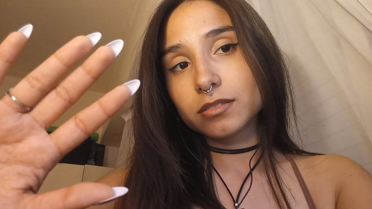 ASMR 100% VISUAL en tu carita + SPIT PAINTING Y MOUTH SOUNDS