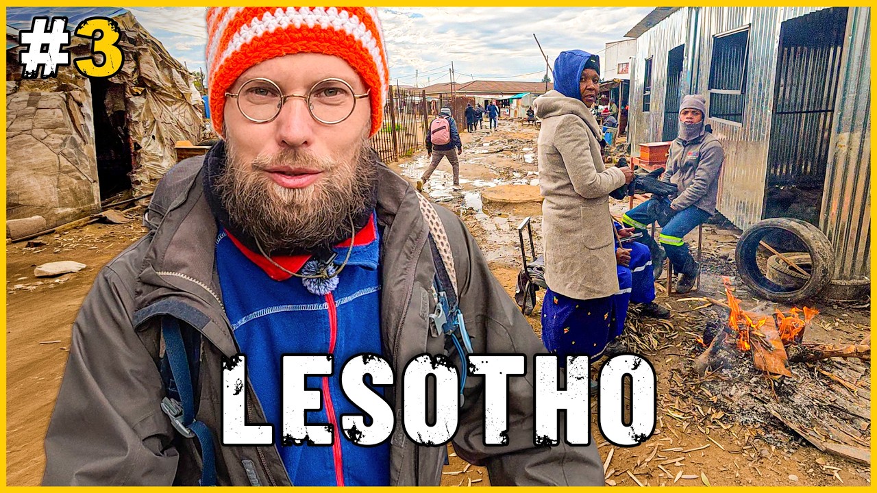LESOTHO: 🇱🇸 Jak wygląda MIASTO W G&Oacute;RACH zimą? Czy podr&oacute;ż AUTOSTOPEM zadziała? (Afryka EKSPERYMENT)
