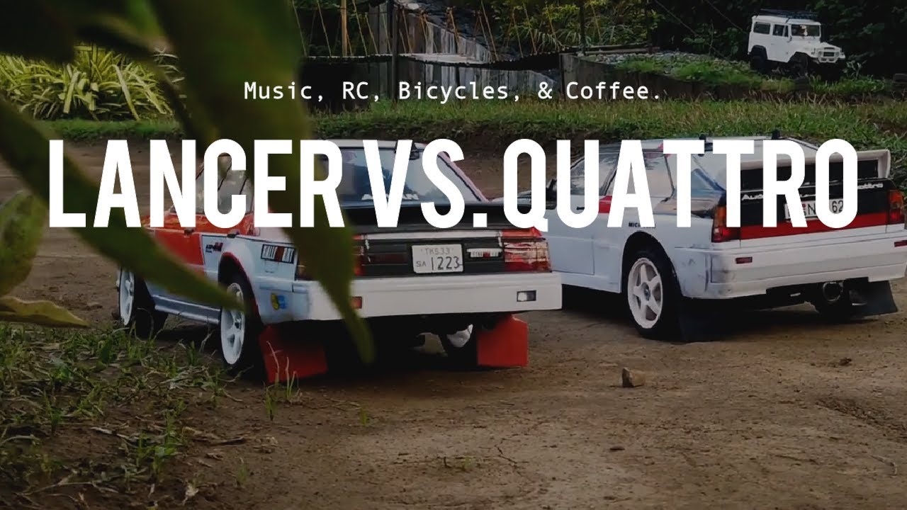 RC Rally Audi Quattro V Mitsubishi Lancer