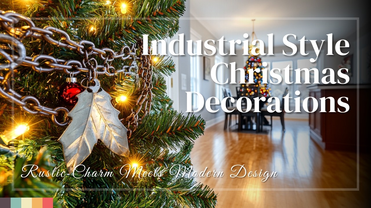 Rustic Charm Meets Modern Design: Industrial Style Christmas Decorations!