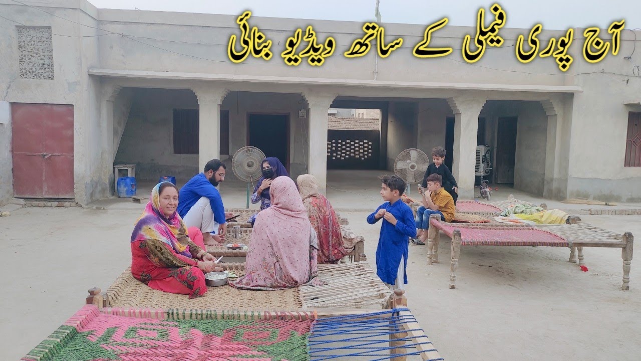 Aaj puri family ke sath video banai 🤗 village life routine