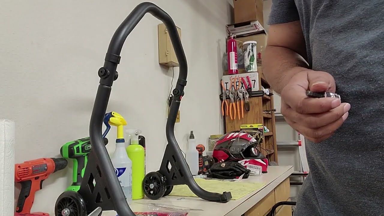 Vortex Motorcycle Rear Stand Unboxing and Assembly
