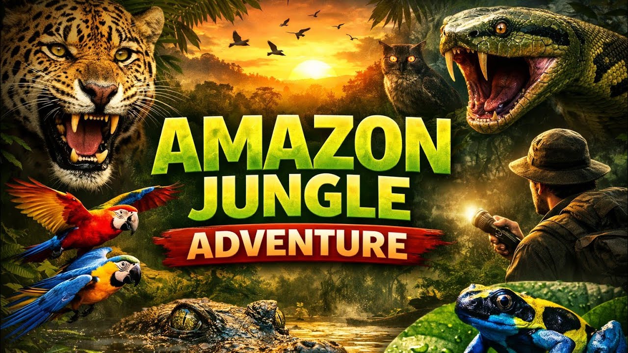 Amezon jungle adventure!! Hindi story!! Deagrous jungle!! 