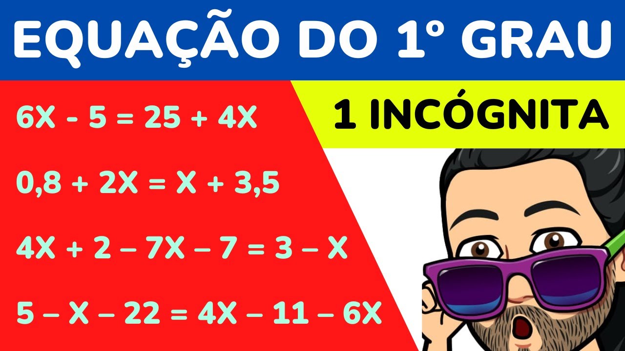 Equação do 1º Grau com uma Incógnita: Resolva de Forma Simples e Rápida!