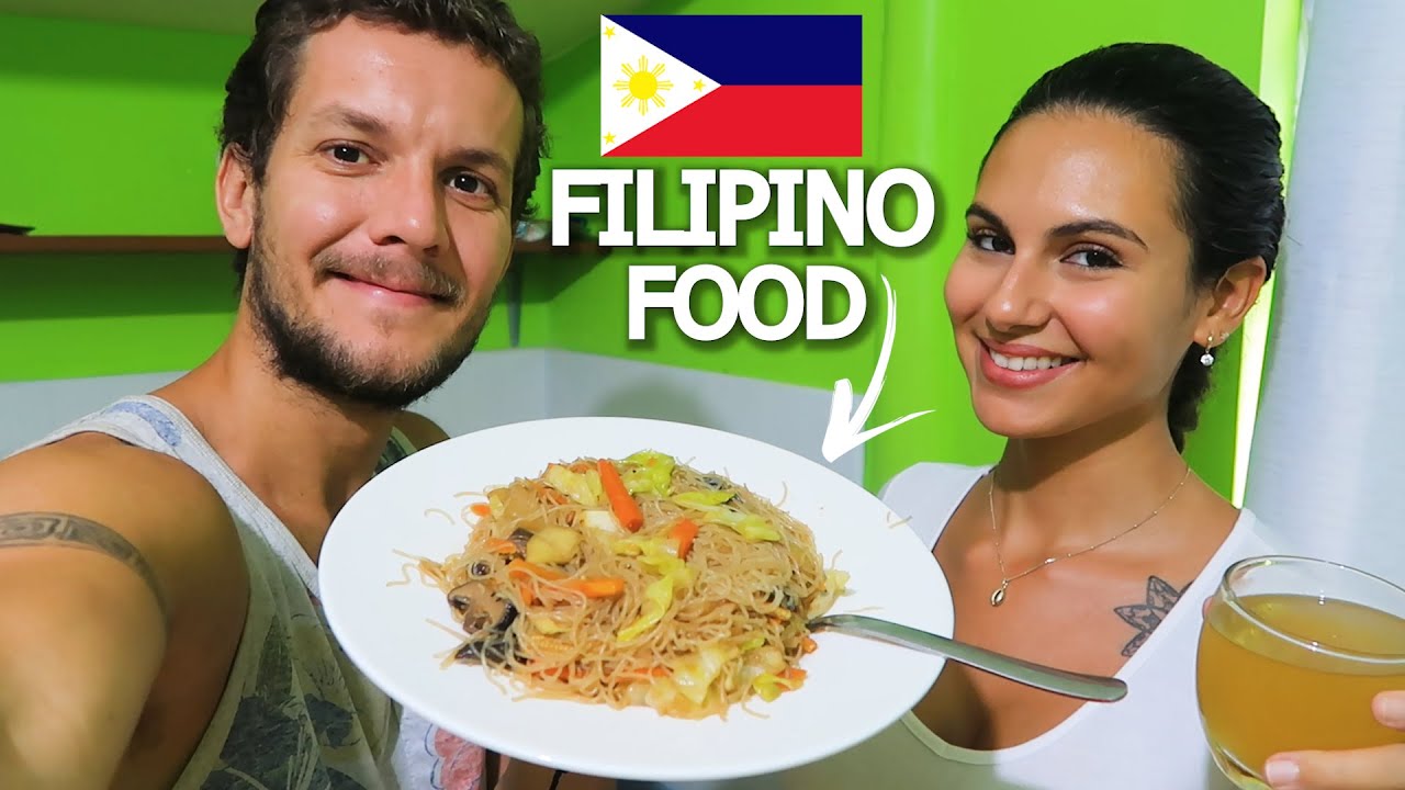 FOREIGNERS COOK DELICIOUS FILIPINO FOOD! 🇵🇭 VEGGIE PANCIT BIHON & CALAMANSI JUICE